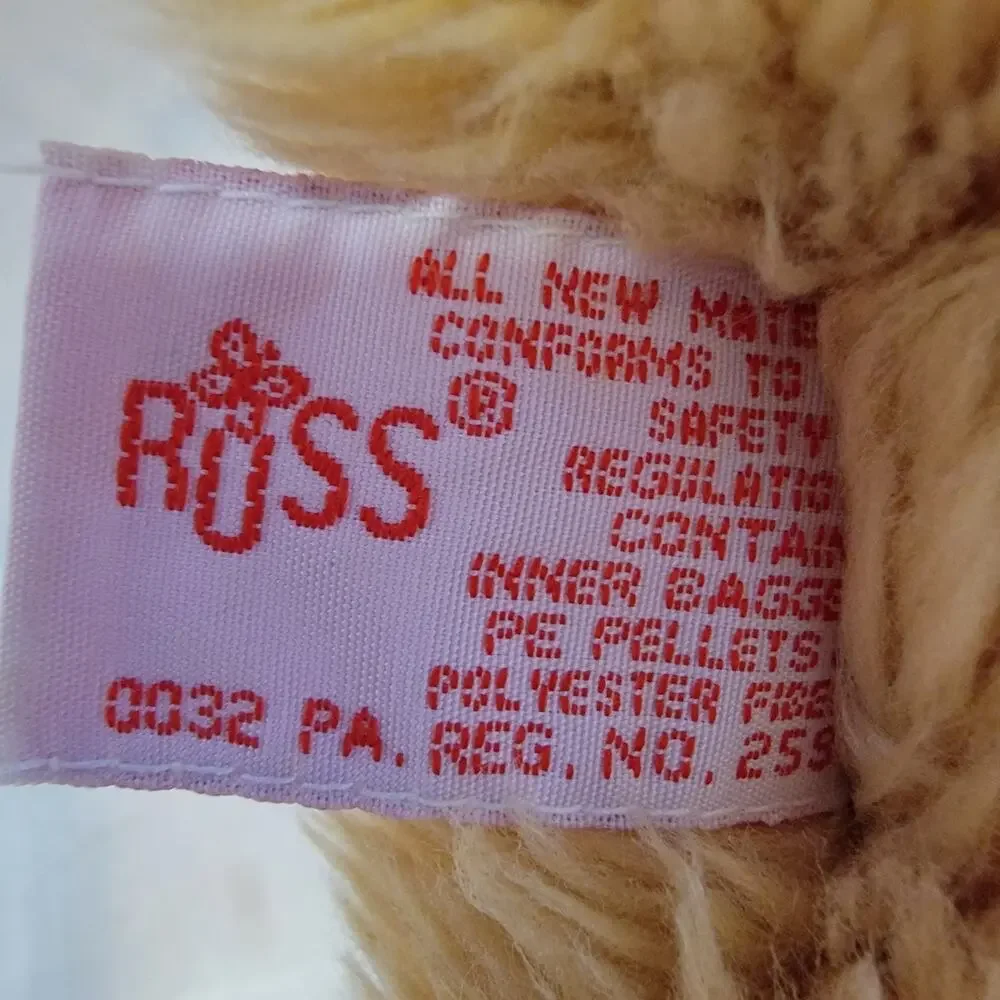 VTG 90s Russ Breezy Teddy‎ Bear 13